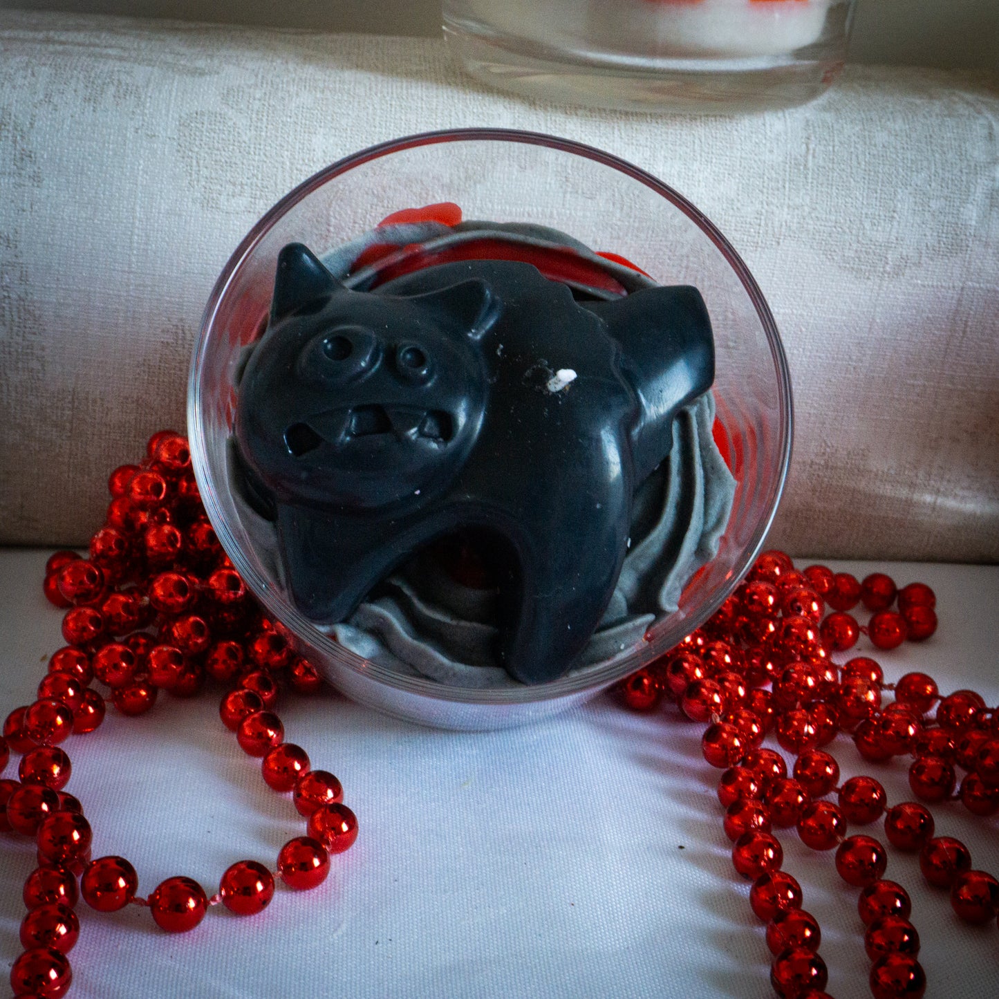 Bougie Halloween chat ensorcelé