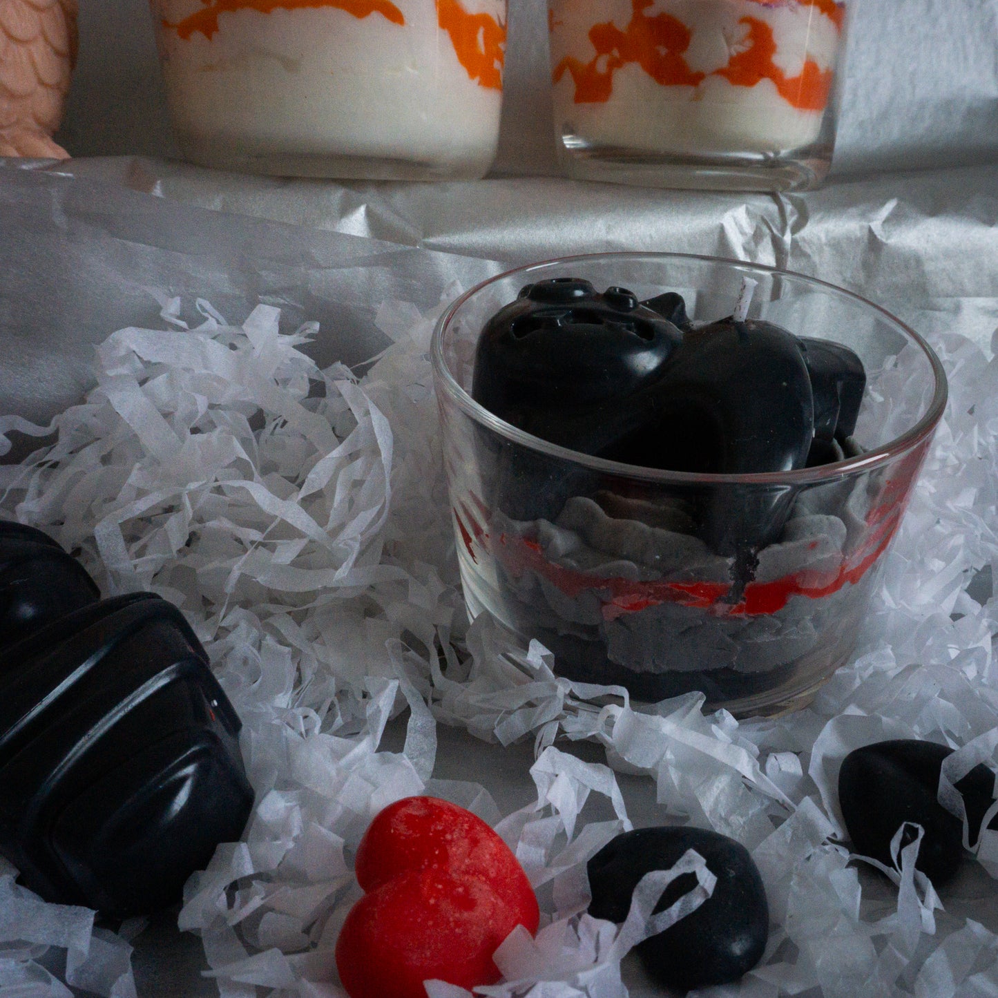 Bougie Halloween chat ensorcelé