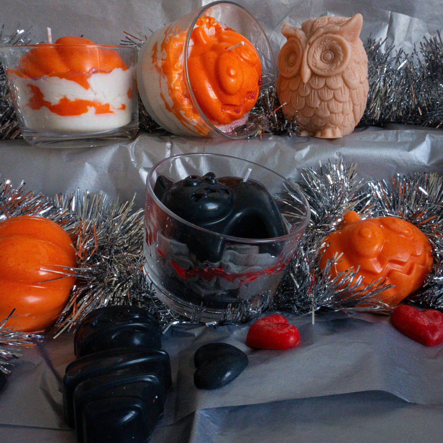 Bougie Halloween chat ensorcelé