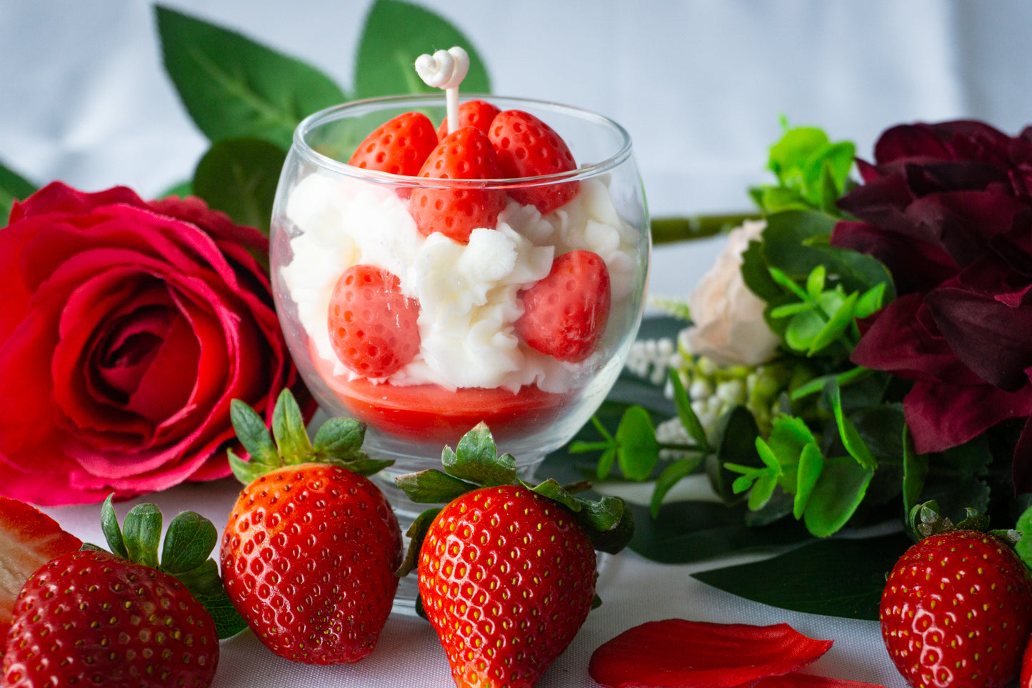 Photo 10 de la bougie artisanale parfumée smoothie de fraise 